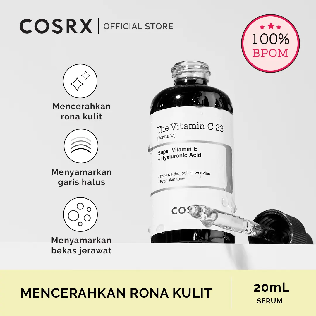 Cosrx The Vitamin C 23 Serum 20ml Wajah Kering Kusam Mencerahkan Memudarkan