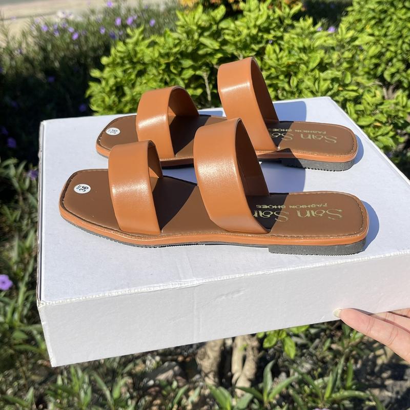 Product Introduction of SanSan_ Dép Lê DA 2 KIỂU MSD, Dép Lê  Quai Ngang  Slipper Nữ DéP Women GiàY 18
