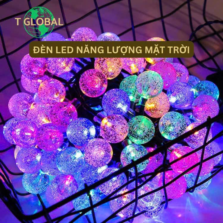 Combo 2 Đèn Dây Led Năng Lượng Mặt Trời 12m 100 Bóng Tròn IP65