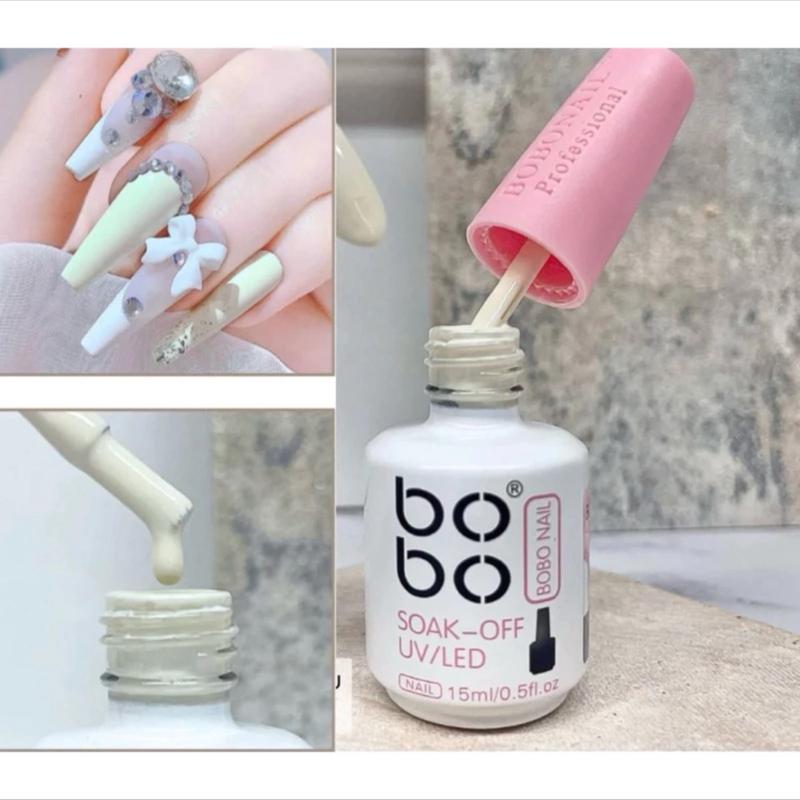 Sơn gel trắng sữa Bobo -Sơn gel màu trắng sữa chua màu trắng sữa hottrend dành cho salon nail