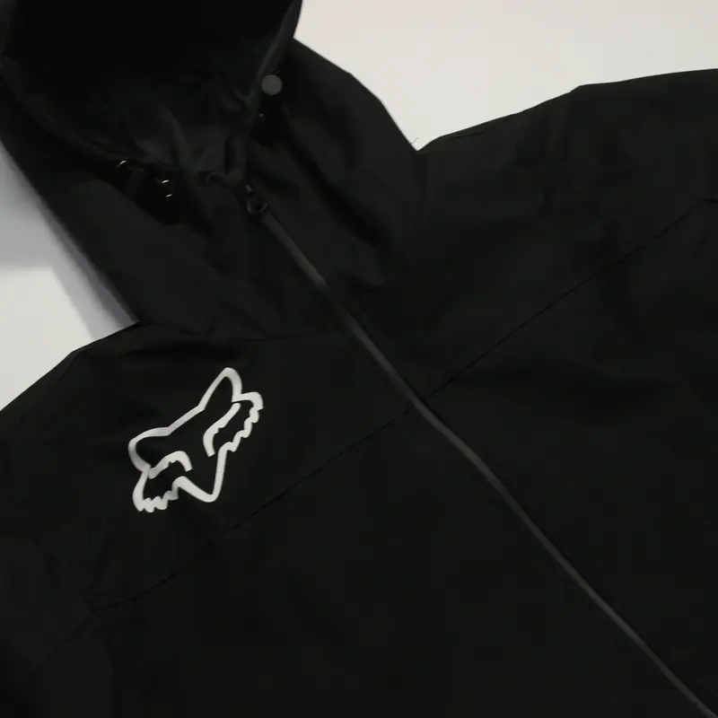 Jaket Parasut Waterproof Motocross Anti Air Mx Motor Pria Anti dan Tahan Air Offroad Musim Dingin Hitam 2