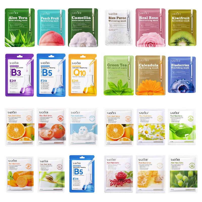 Combo 100 Miếng Mặt Nạ tinh chất B5, BHA, Vita.minC. HA giúp cung cấp độ ẩm và cấp nước cho da Skincare Cosmetics Dưỡng Ẩm Da Làm Đẹp Da