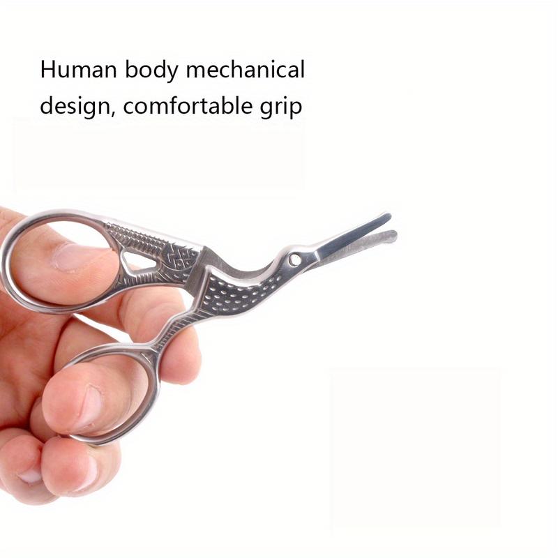 Product Introduction of Kéo Cắt Lông Mũi Đầu Nhọn Tròn, Chất Liệu Thép Không Gỉ, Dụng Cụ Chải Chuốt Cá Nhân Hình Chim Én, Thích Hợp Cho Lông Mày, Mũi, Râu Và Tai, Kéo Cắt Tỉa Lông Mặt Chuyên Nghiệp, Không Mùi, Không Phụ Kiện, Lý Tưởng Để Sử Dụng Hàng Ngày Cosmetic Trang Điểm Mỹ 2