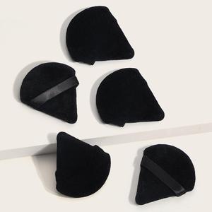 MAANGE Borla para polvo en forma de triángulo, Esponja de maquillaje suave para base líquida, 1 Set de polvo para rostro y cuerpo, Crema, Mezclado y Detallado Facial