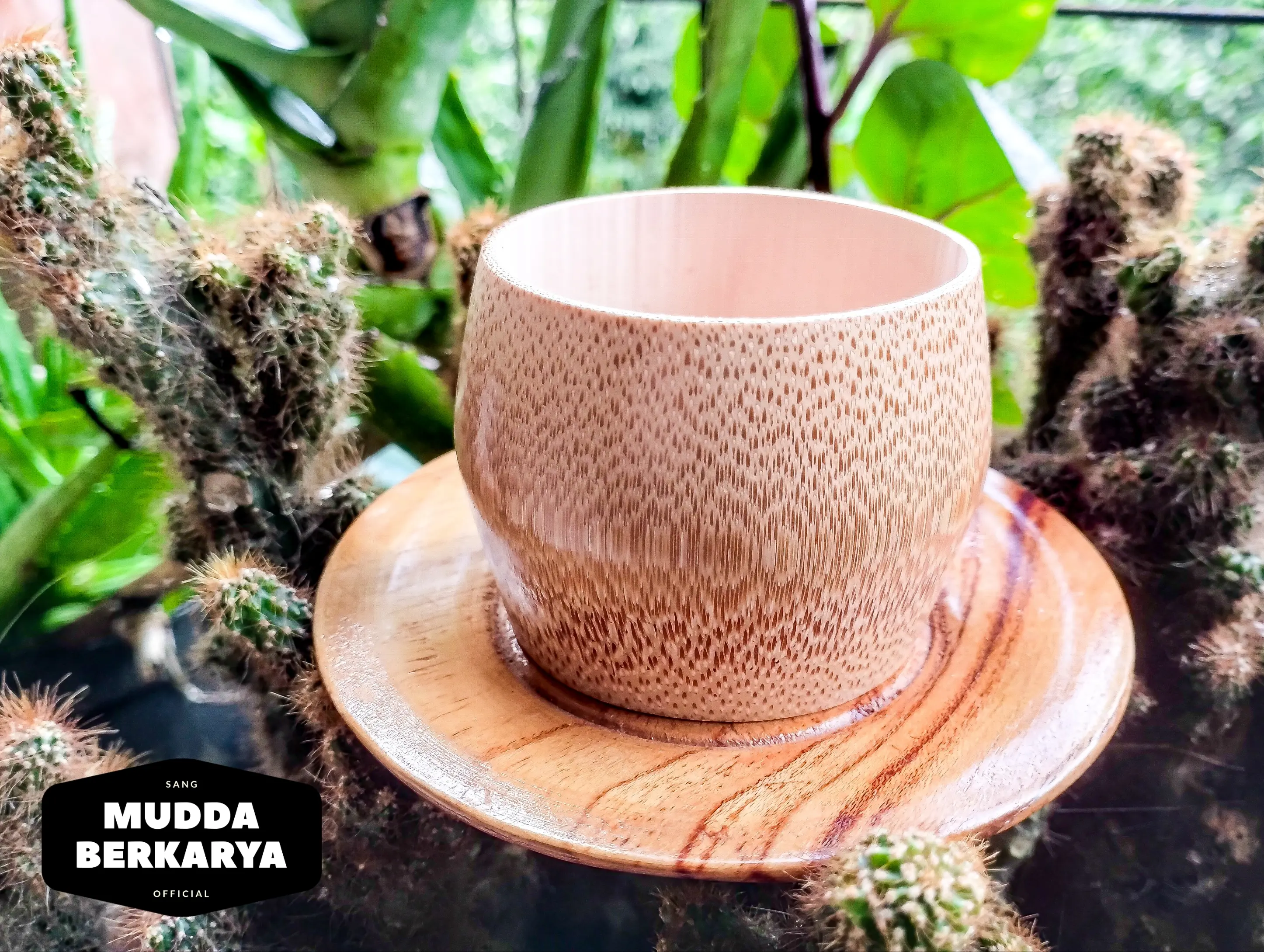 GELAS CANGKIR BAMBU SLOKI KERAJINAN TANGAN SOUVENIR PERNIKAHAN BAMBOO 6C