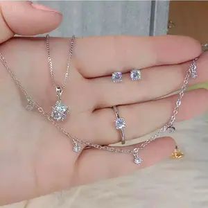 Set Perhiasan Dewasa Motif Mata Satu Titanium Anti Karat Tidak Luntur Terbaru