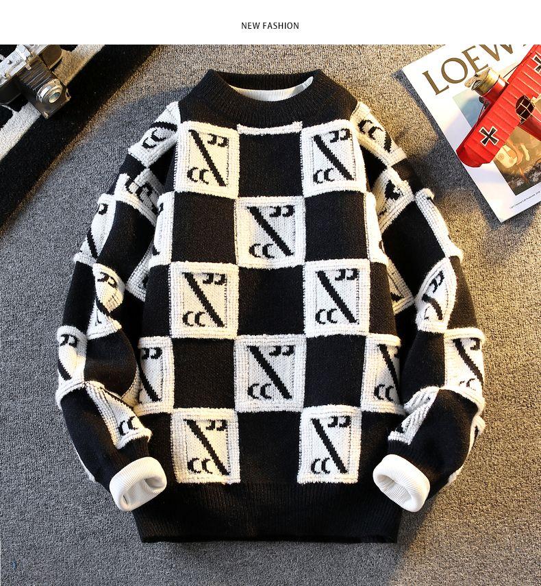 Product Introduction of Senma Group GLM Autumn and Winter New Youth Students Warm-Keeping Thick Loose Trendy Pullover Sweater Men's Coat Women 26