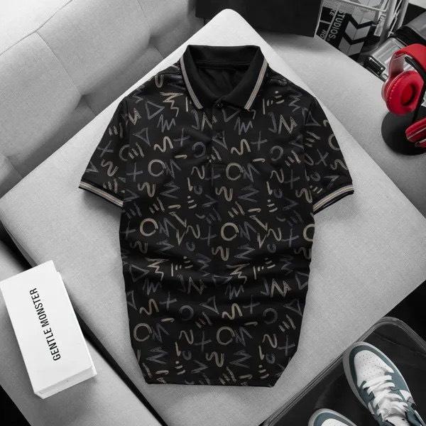 Áo Thun nam POLO vải Thun Cá Sấu cotton 4 chiều IN KÝ TỰ có 3 màu cao cấp sang trọng lịch lãm mẫu mới