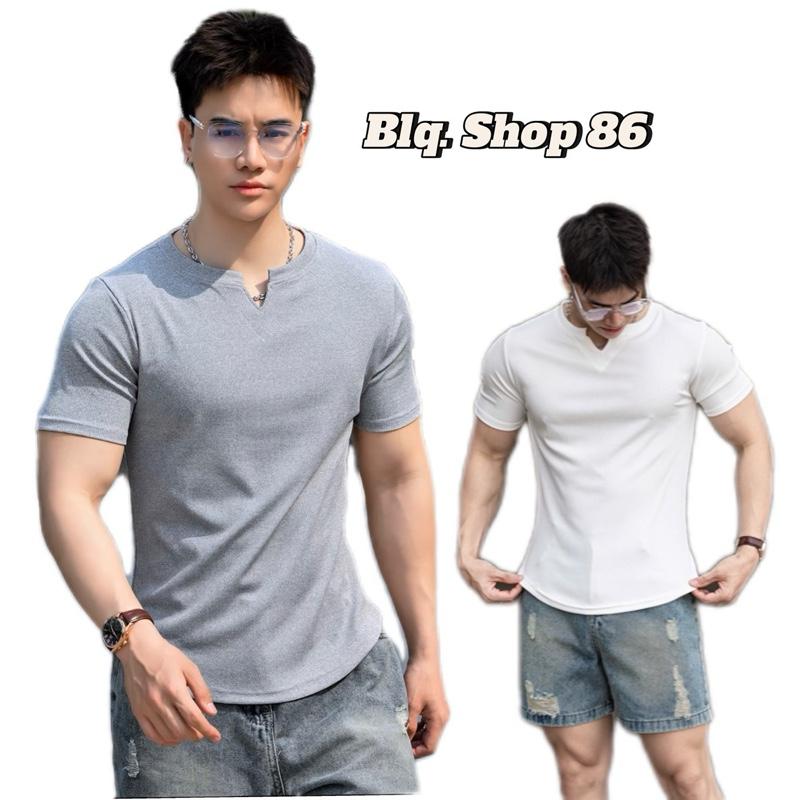 Áo thun gân cánh én-form Body nam nữ trẻ trung Menswear Basics Combo 2 màu