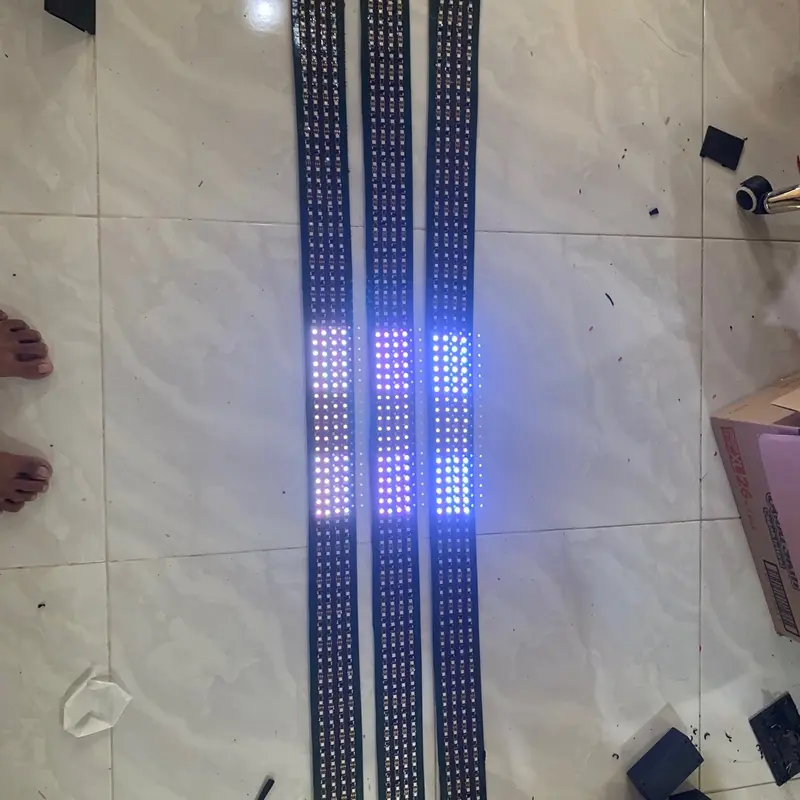LAMPU STROBO 3&2 LAYER NEW ANIMATION BALING BALING PAJANG 2 METER WS2811 LED RAPAT 12V-24V BUS KENDARAAN 5
