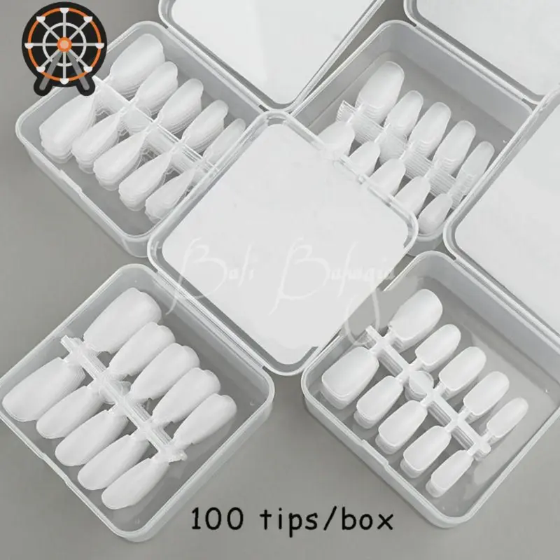 100pcs Ultra Thin, Fully Opaque False Nails for Nail Extension - Smooth and Flawlessbrae 6