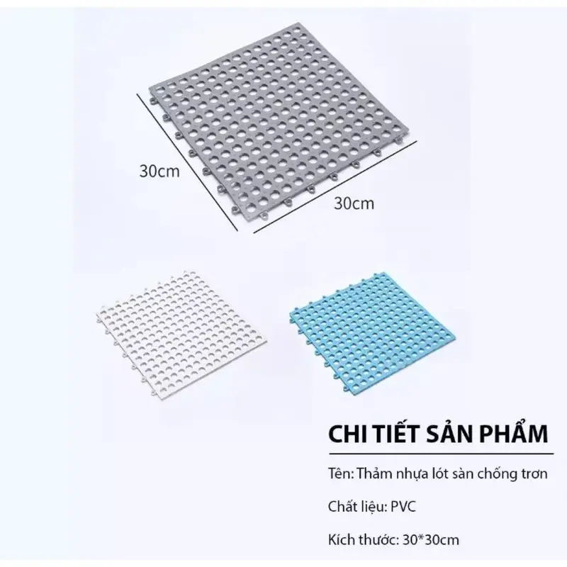 Tấm Lót Sàn Chống Lọt Chân Cho Thú Cưng - Lót Sàn Nhựa Dẻo Không Lo Bị Gãy - Tấm Lót Đa Năng 30x30cm, 20x20cm 6