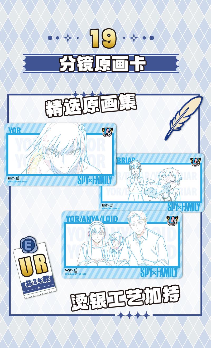 Product Introduction of SPY X FAMILY Anime Cute Cards collection Card 22