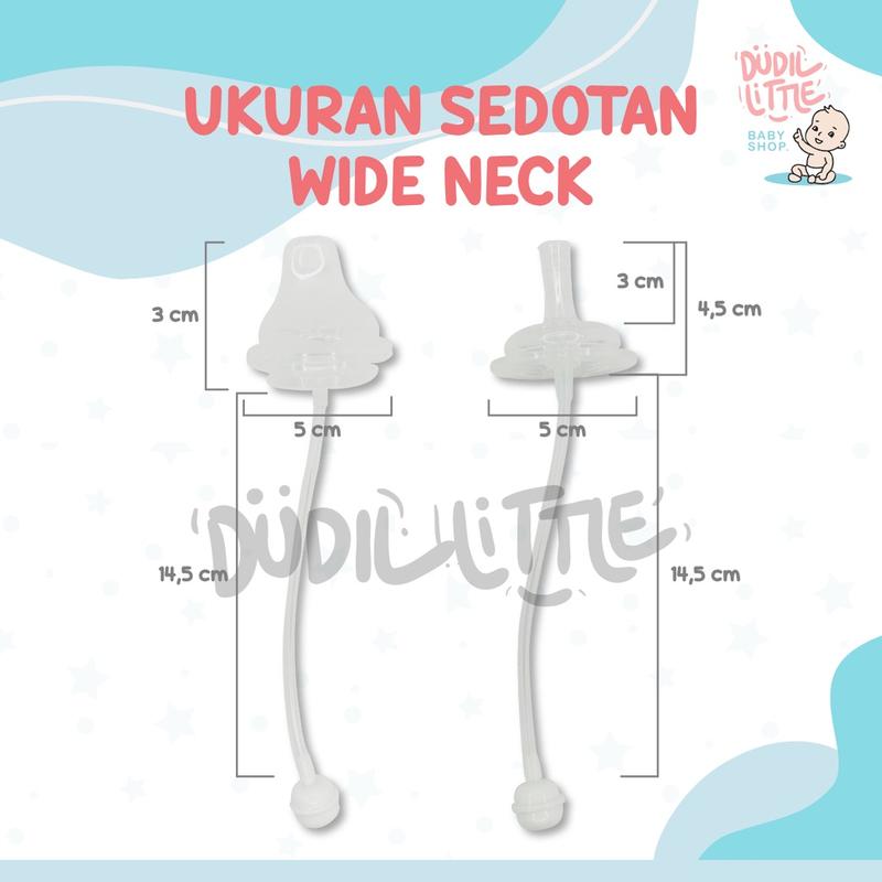 Sedotan Pengganti Dot/Nipple Botol Susu Wide Neck Dan Avent Classic 1