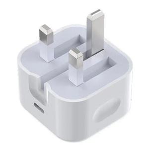 Pengecas Pantas, Berkualiti Tinggi, Boleh Dilipat, PD 20W QC3.0 Jenis-C, Penyesuai Pengecasan Pantas, Penyesuai Kuasa Jenis-C UK, Sesuai untuk 15, 14, 13, 12 Pro Max, UK Plug Putih Phone
