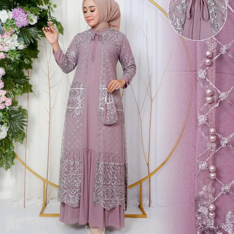 GAMIS PESTA SAGE GREEN/ GAMIS/ GAMIS TERBARU/ GAMIS KONDANGAN/ GAMIS TILE/ GAMIS CERUTY/ GAMIS BRUKAT/ GAMIS BROKAT/ GAMIS MEWAH/ DRESS KONDANGAN/ KEBAYA MODERN/ BAJU PESTA WANITA MUSLIM/ BAJU KONDANGAN WANITA/ GAMIS BRUKAT TERBARU 3