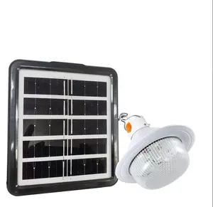 Bohlam Lampu Putih Tenaga Surya Solar Panel Lampu Darurat Lampu Berkemah Portable Lampu Pesta