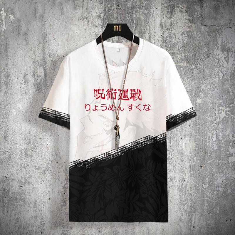 Áo phông ngắn tayKaisen Jujutsu, áo phông Anime Unisex, Cosplay Gojo SatYuji, thời trang giản dị, 3D, cộng với kích thước 2