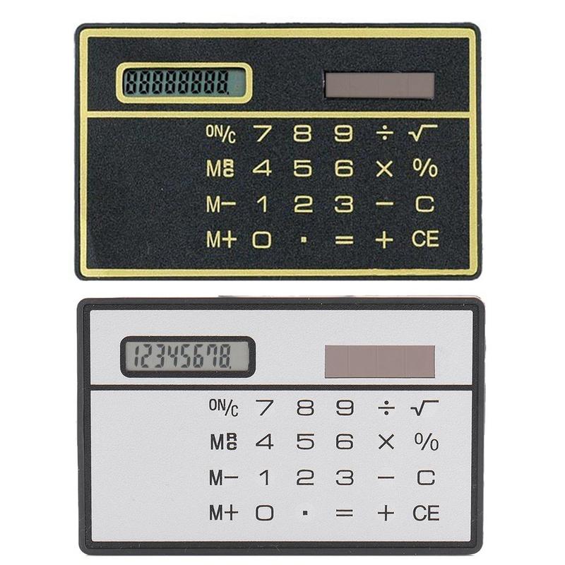 Product Introduction of 8 Digit Slim Credit Card Cheap Solar Power Pocket Calculator Portable Mini Calculator Worldwide Wholesale 26