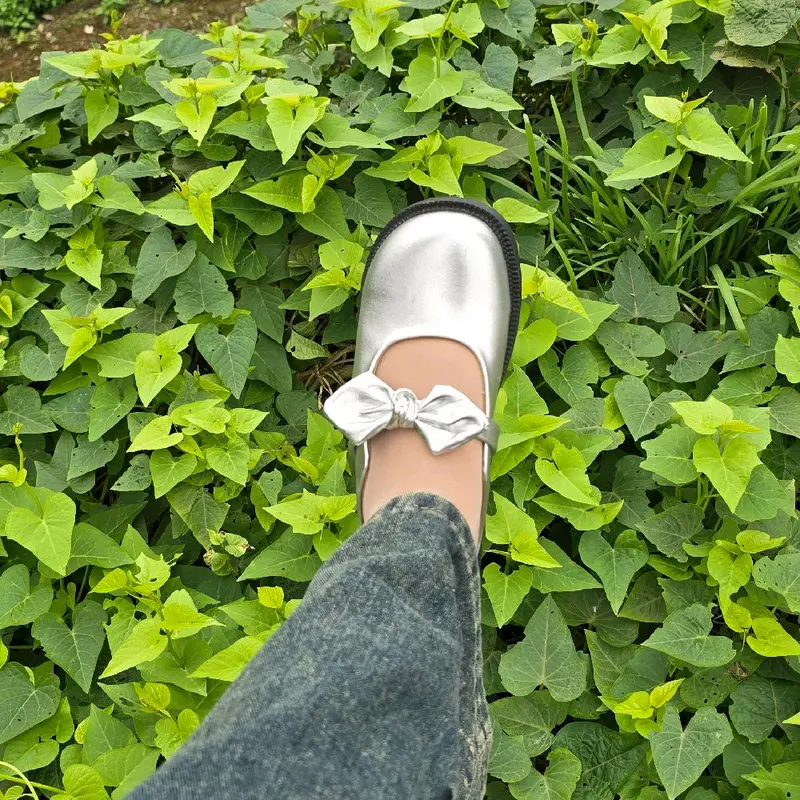 Sục nữ ,  Dép bít mũi nữ Nơ Thỏ đế cao su lót mềm êm chân phong cách tiểu thư Shoes Sandal 7