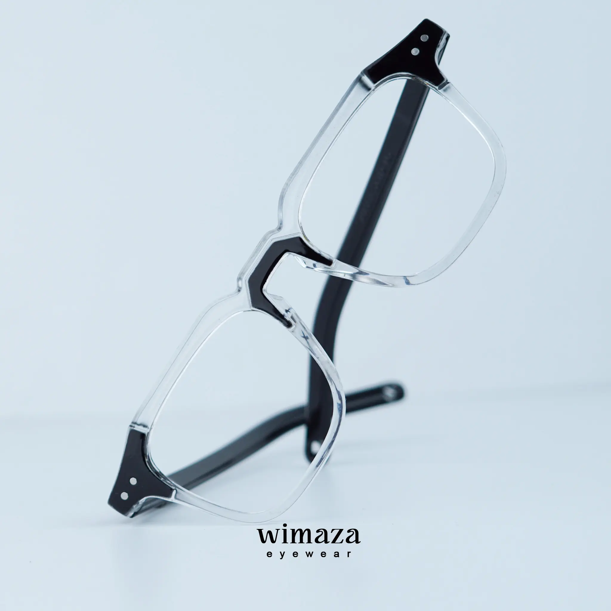 Kacamata Retro Fashionable Pria Wanita Trend OOTD Aliester Eyewear