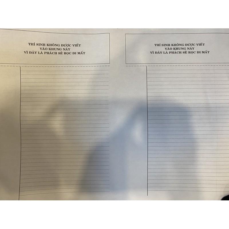 Giấy thi tốt nghiệp, thi đại học, thi THPT cỡ A3, giấy viết văn phách dọc , phách ngang ( 25/ 50/ 100 tờ).