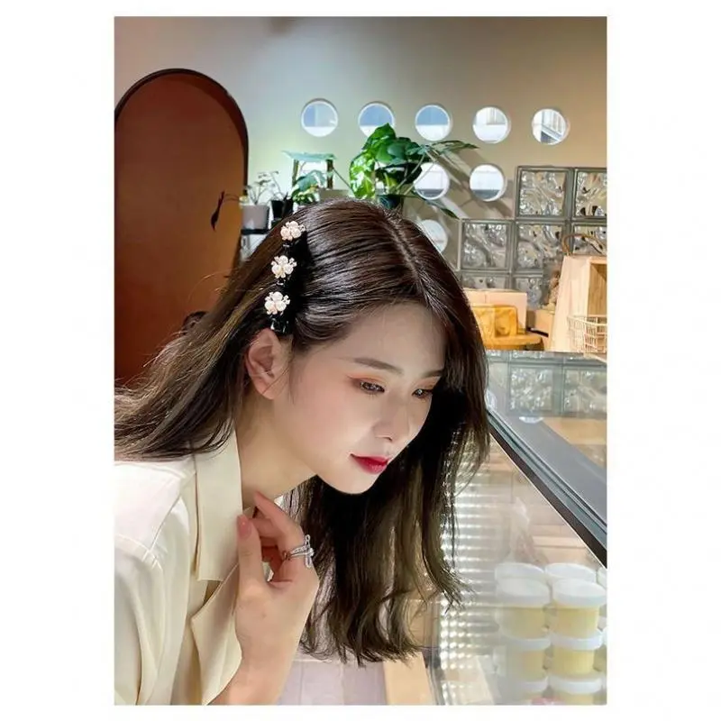 Kẹp Tóc, Thời Trang, Kẹp Bên Hông, Phong Cách Hàn Quốc, Thiết Kế Dễ Thương, Hai Lớp, Kẹp Tóc Thanh Lịch, Phụ Kiện Tóc, Phong Cách Mới Hoa Women 2