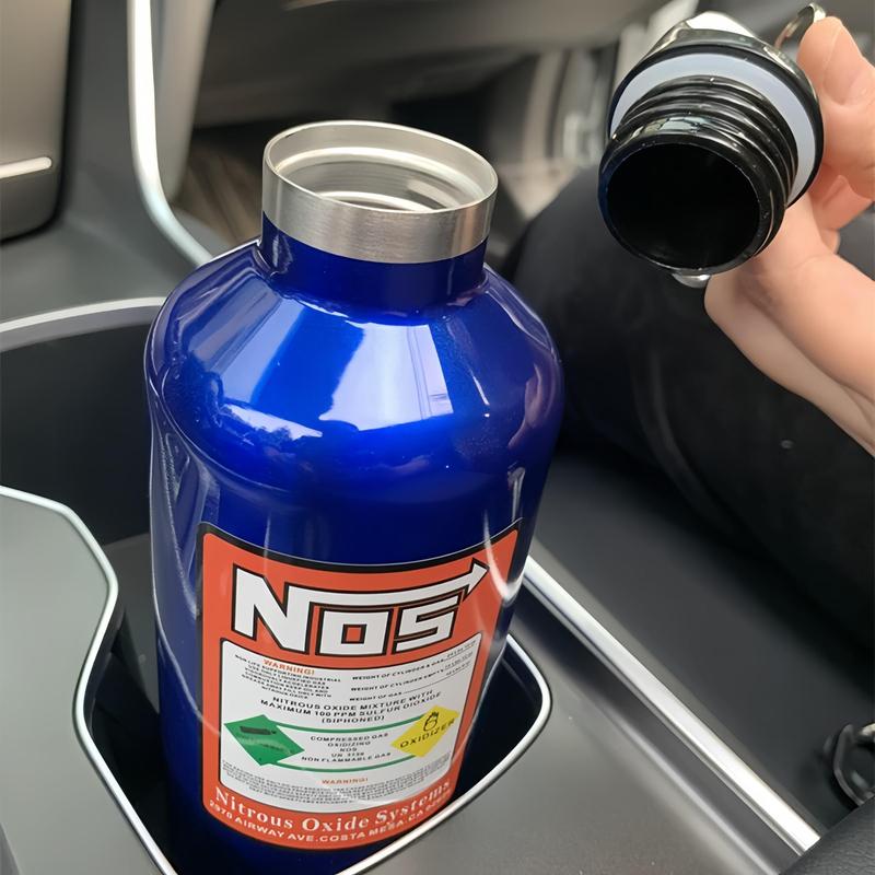 Product Introduction of Car NOS Water Bottle, 1 Count 500ML Stainless Steel Water Bottle, Car Water Cup, Car Interior Accessories for Men & Women, Tumbler, Insulated, Flask, Car Products 3