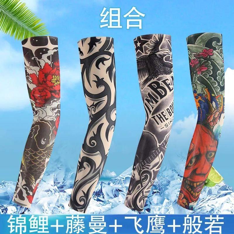 Áo Khoác Ngoài Chống Nắng, Ngoài Trời, Mùa Hè, Ngoại Cỡ, Dành Cho Nam Và Nữ, Tay Áo Cánh Tay, Tay Áo Bảo Vệ Cánh Tay Hình Xăm Lái Xe, Thích Hợp Để Đạp Xe, Chất Liệu Băng Giá 4