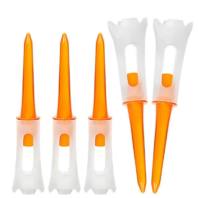 Random Color Plastic Golf Tee, 30pcs/set 4 Claw Design Golf Tee, Golf Training Equipment for Indoor Outdoor Use 5