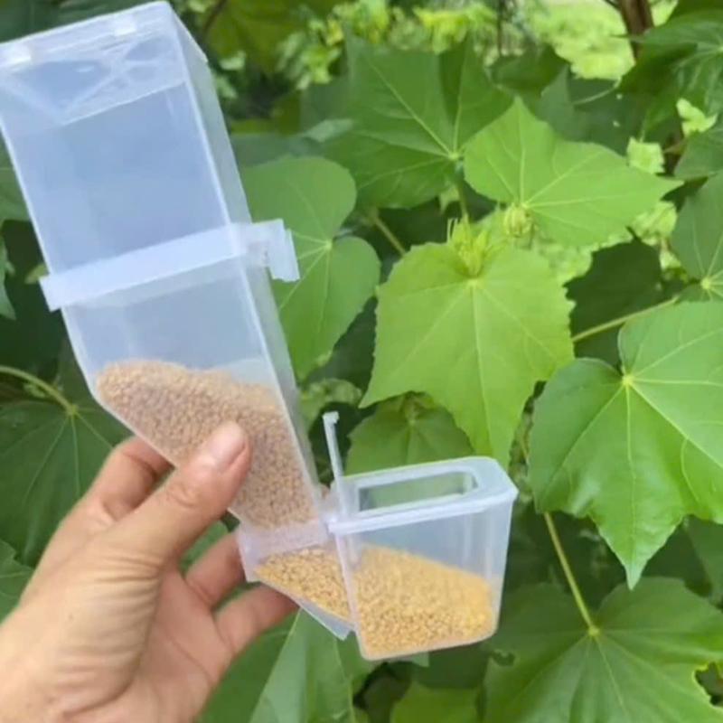 Máng Nhựa Ăn Tự Động Cho Chim Cảnh .Tiện Lợi Sạch Sẽ Tiết Kiệm Thời Gian Không Cần Cắt Nan Lồng Dành Cho Yến Chào Mào Cu Gáy Họa Mi