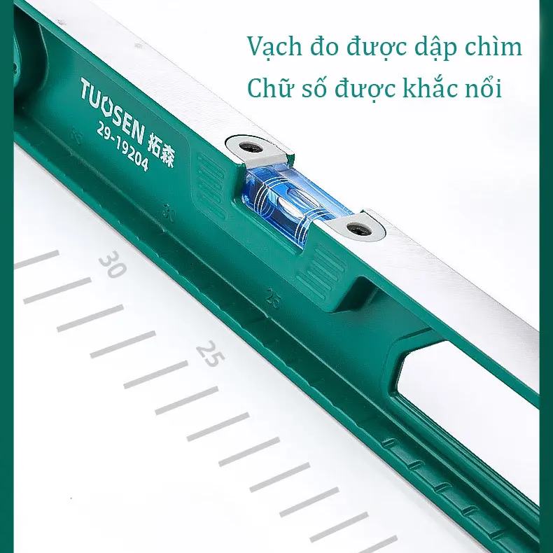 Thước nivo nhôm dài 300mm, 600mm, 800mm - Có nam châm hút mạnh mẽ - Bảo hành 6 tháng 7