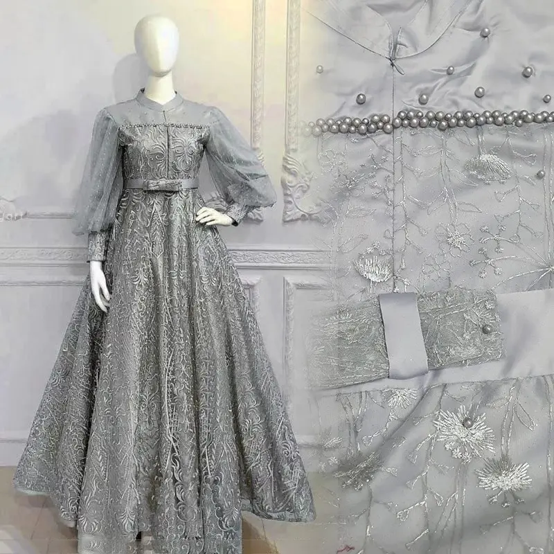 O2 Fashion / Diana dress / dress muslim mutiara model terbaru pakaian muslim terbaru 3
