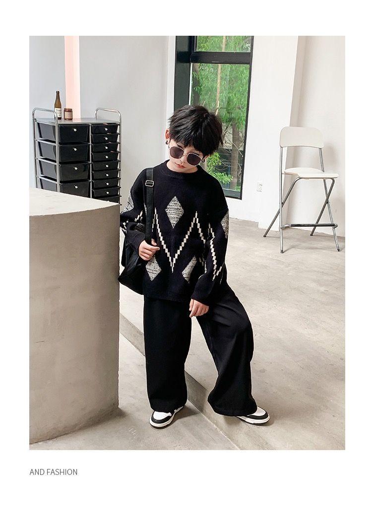 Product Introduction of Áo Len Bé Trai, Áo Chui Đầu Dày Dặn, Cổ Tròn, Mùa Thu Và Mùa Đông, Hàng Mới Về, Phong Cách Phương Tây, Thích Hợp Cho Bé Trai Và Thanh Thiếu Niên, Phong Cách Trung Quốc Mới, Có Thể Mặc Ngoài Trời 5