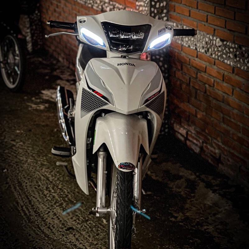 Tem rời wave 110 trắng đỏ đen , ảnh thực như mẫu