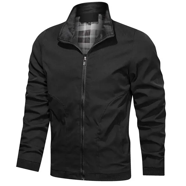 áo khoác dù cán trơn mã 007 Menswear Nam Jacket Kem Jean Đen aokho  acdunam áokhoác danhung 3