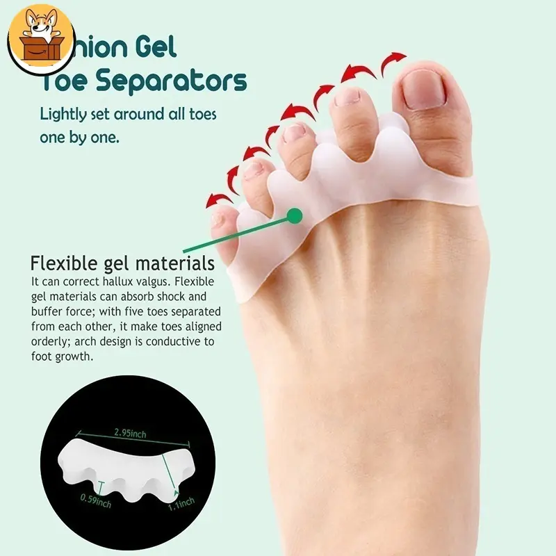 【Am-az】Foot Care Tools for Toe Alignment - Overlapping Toes Separator and Straightener
