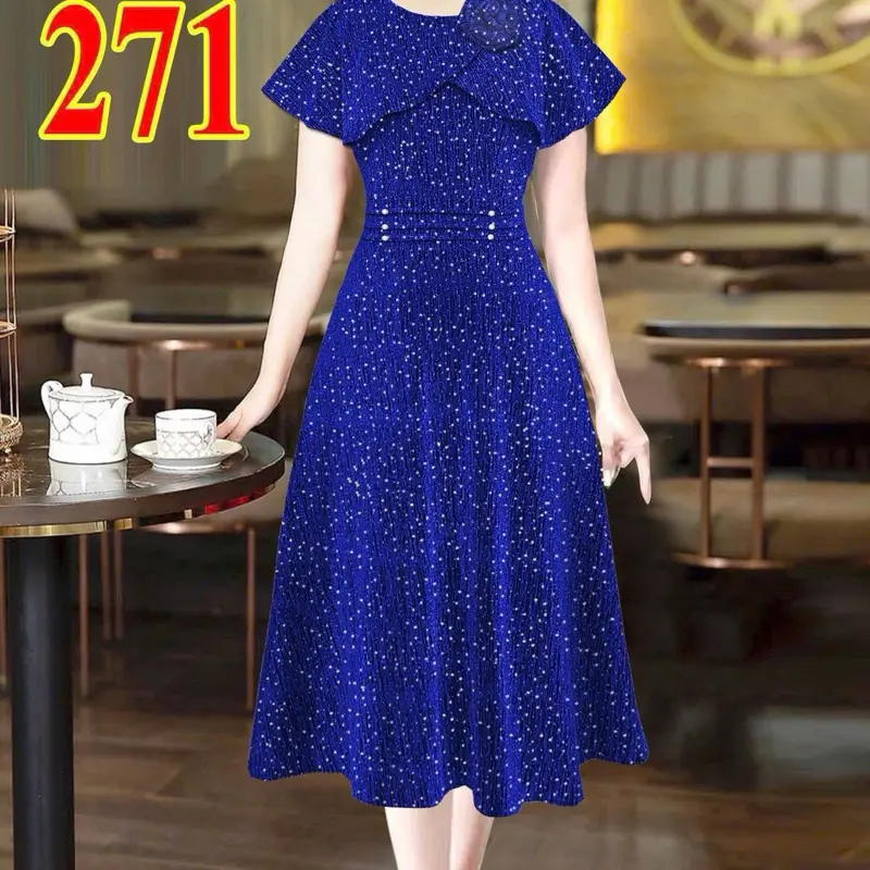 M271 Đầm xinh tặng mẹ chất thun nhủ dệt kim cao cấp