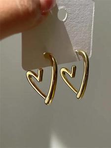 Aros en forma de corazón, Joyería de moda para mujeres para fiestas, Decoración diaria de ropa, Joyería comodín y exquisita para regalo de cumpleaños