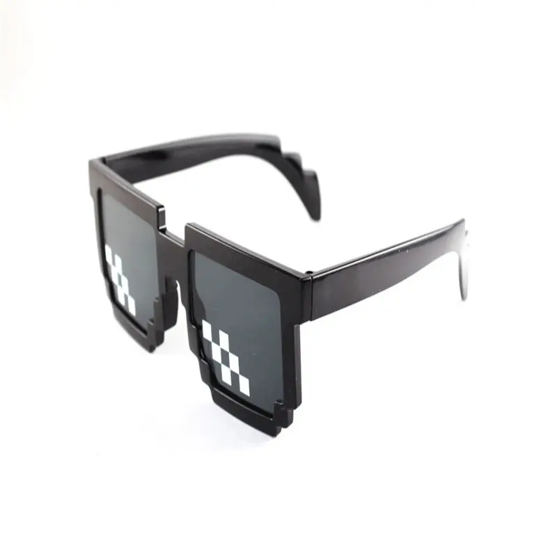 Mosaic Glasses Anime Cool Funny Sunglasses Personality Pixel Sunglasses Street Style Sunglasses