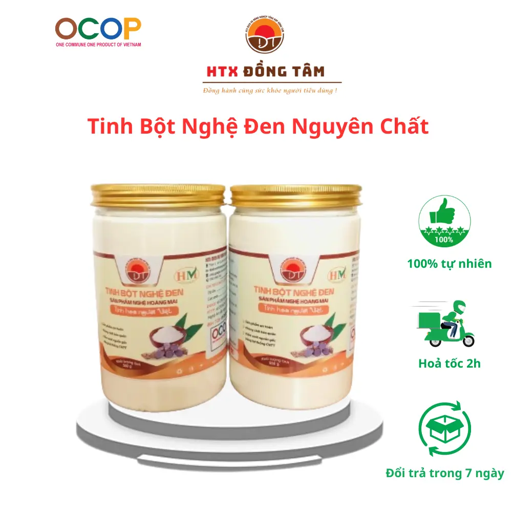 Tinh Bột Nghệ Đen Nguyên Chất Hoàng Mai