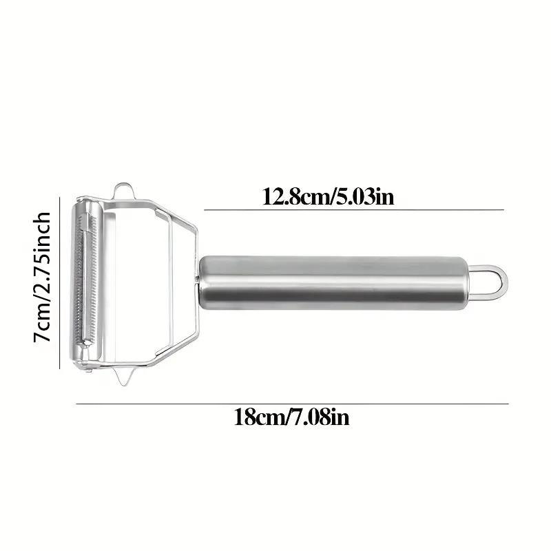 Product Introduction of Stainless Steel Food Slicer, Portable Reusable Fruit Vegetable Mango Peeler Cutter, Kitchen Gadgets, Vegetable Utensils, Summer for Gift 1