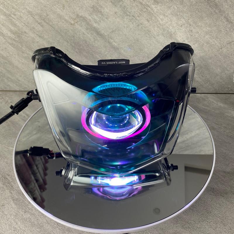  Pha đèn wave  50-100-110  độ bi cầu M37 LAZER V2 và KZ 600 pro v2 bảo hành 2 năm kèm dây rắc nguồn 