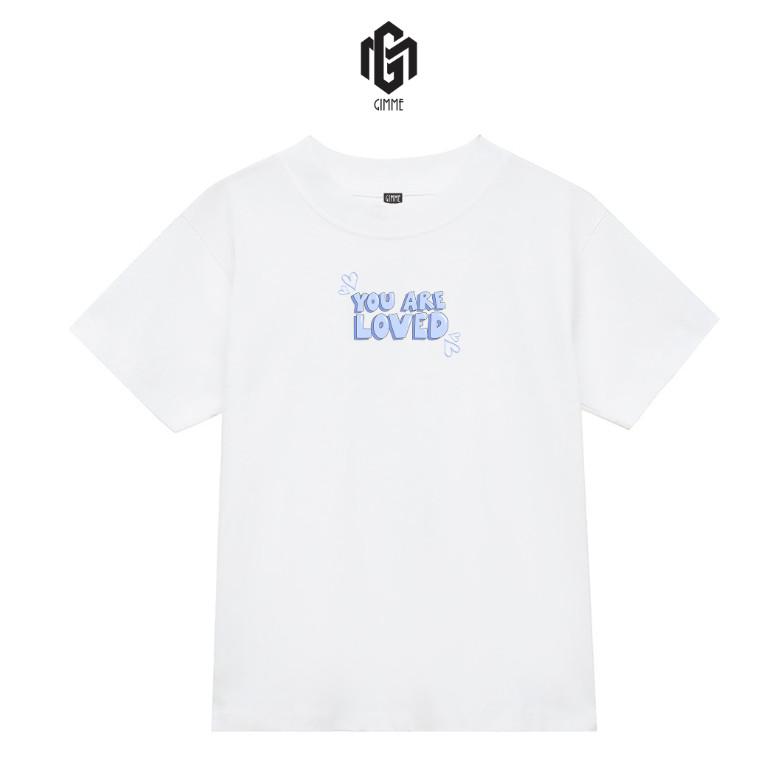 Áo Babytee Gimme - Form Nữ - Hình In Chữ You Are Loved - Cotton 250gsm 2 Chiều - GMB16