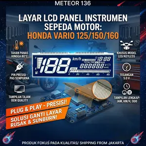 LCD SPEEDOMETER HONDA VARIO/LCD Vario 125 / 150 / 160 Esp Keyless, LCD Honda Vario New 2018 - 2022