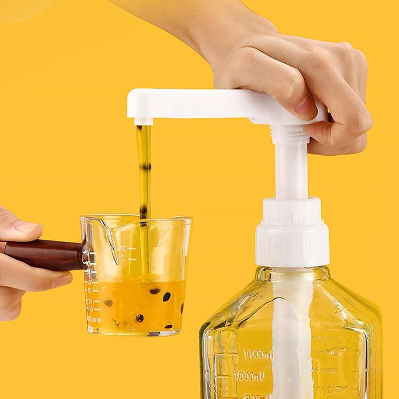 Syrup Pumps Dispenser Replacement Sauce Pressure Nozzle Bottle Pump Containers for Coffee Kitchen Seasoning Liquid 4
