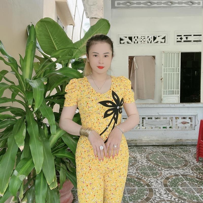 Giảm Bộ kiểu tai thun aty tơ có hoa 12345 quần dài ống ôm Thun 6