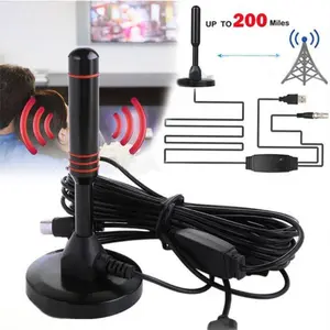 Portable HD TV Antenna Digital HD Aerial 30DBI HD Digital TV Antenna with Amplifier DVB-T2 Quick Response Indoor Outdoor antena tv digital indoor