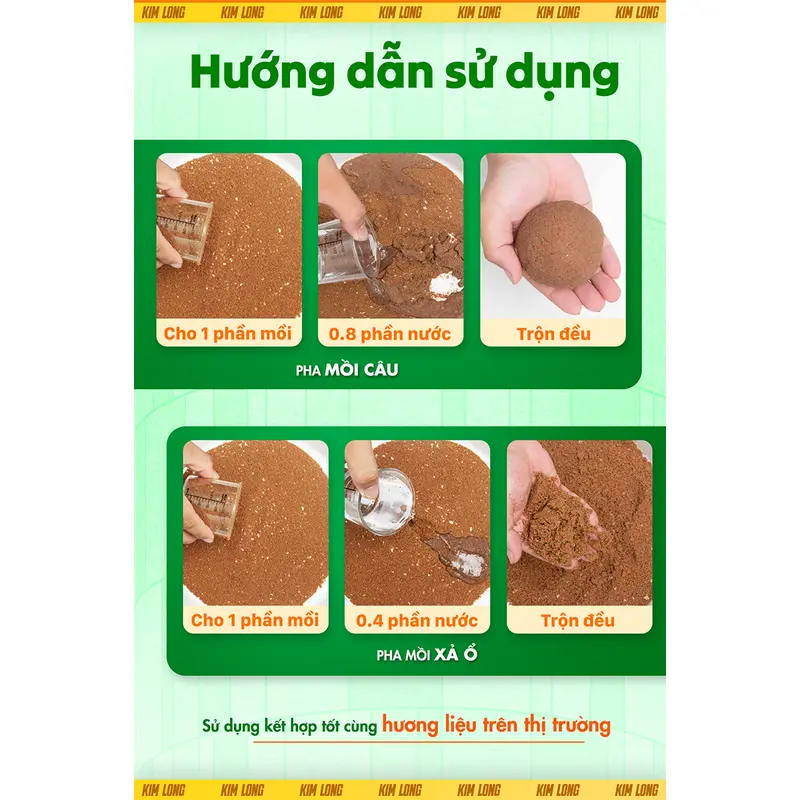 Mồi Câu Tổng Hợp KIM LONG 250g - Chuyên Dùng Câu Chép, Diếc, Rô Phi Dịch Vụ, Tự Nhiên, Mua Càng Nhiều Giảm Càng Sâu 4