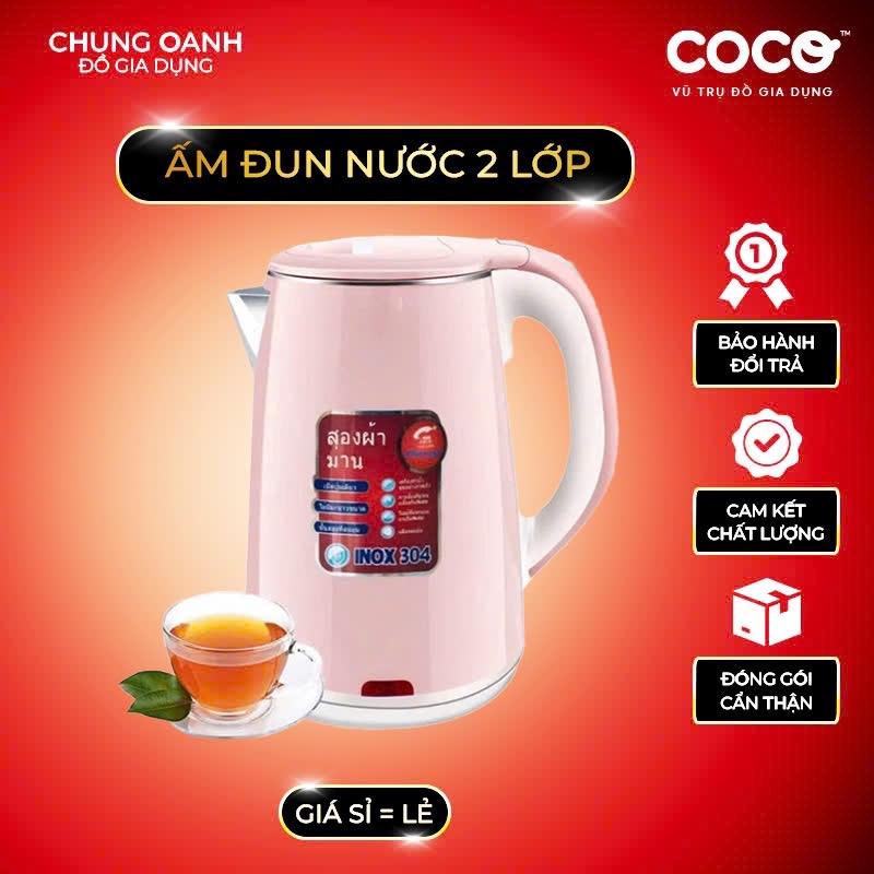 Ấm Siêu Tốc Thái Lan 2.5L - Ấm Siêu Tốc Thái Công Nghệ Mới Chống Nóng Chống Giật Đun Nước Bình Đun Nước